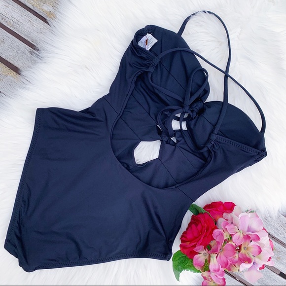 BECCA Double Tie One Piece Swimsuit New $128 - Picture 6 of 7